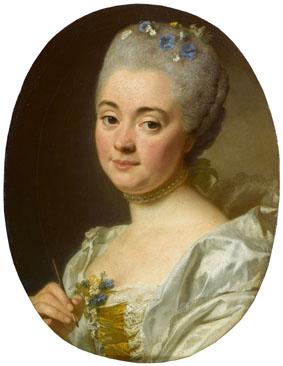 Alexandre Roslin Portrait of the artist Marie Therese Reboul